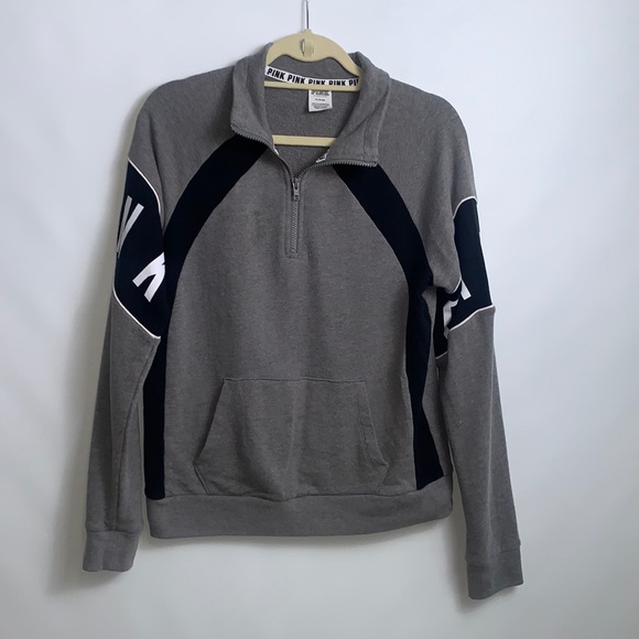 PINK Victoria's Secret Tops - PINK Victoria secret grey sweatshirt size M
